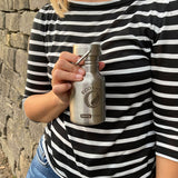 ECOtanka-teenyTANKA-350ml-Edelstahl-Trinkflasche-silber-mit-Wave-Edelstahl-Flachverschluss-mit-Tragegriff