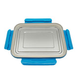 ECOtanka-lunchBOX-2000ml-Edelstahl-Brotdose-silber-mit-Verschlussrahmen-blau-und-Dichtung