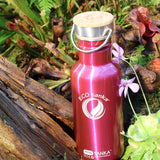 ECOtanka-miniTANKA-600ml-Edelstahl-Trinkflasche-pink-mit-Edelstahl-Fachverschluss-mit-Bambusplättchen-aus-nachhaltigem-Anbau-und-Tragegriff