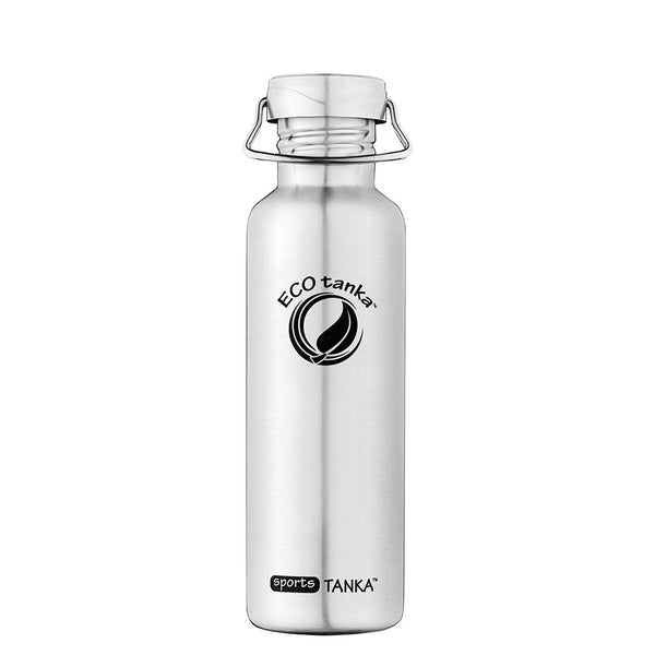 ECOtanka-sportsTANKA-800ml-Edelstahl-Trinkflasche-silber-mit-Wave-Edelstahl-Flachverschluss-mit-Tragegriff  Alternativen Text bearbeiten