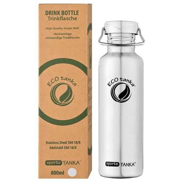 ECOtanka-sportsTANKA-800ml-Edelstahl-Trinkflasche-silber-mit-Wave-Edelstahl-Flachverschluss-mit-Tragegriff  Alternativen Text bearbeiten