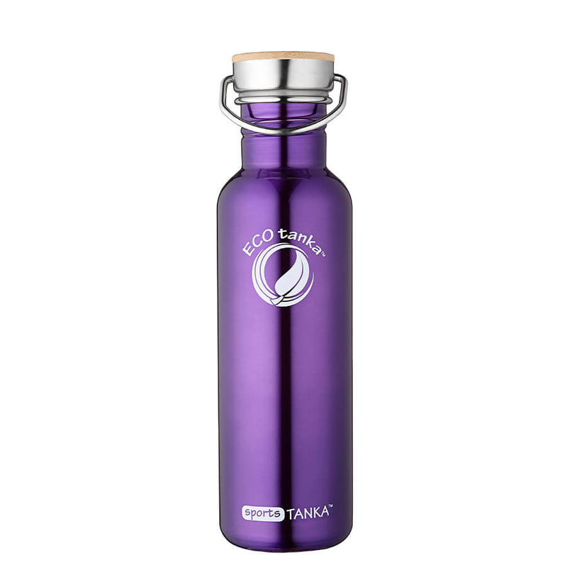 ECOtanka-sportsTANKA-800ml-Edelstahl-Trinkflasche-violett-mit-Edelstahl-Fachverschluss-mit-Bambusplättchen-aus-nachhaltigem-Anbau-und-Tragegriff