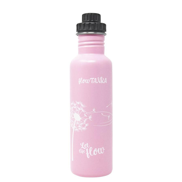 ECOtanka-flowTANKA-800ml-limitierte-Sonderedition-Edelstahl-Trinkflasche-rosa-mit-handgezeichneter-Pusteblume-und-Reduzier-Verschluss-PP5-mit-2cm-Trinköffnung-und-Verschlusskäppchen